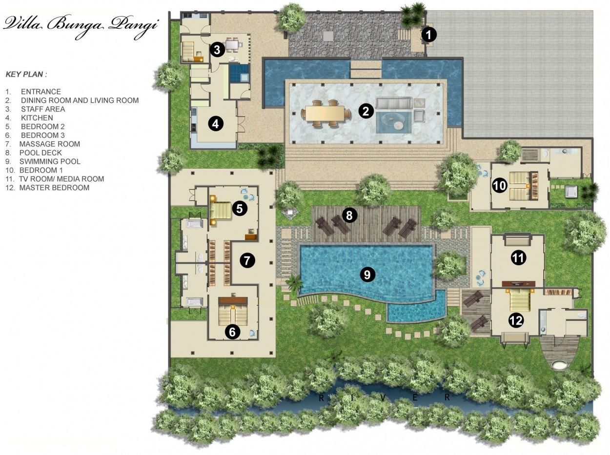 Villa Bunga Pangi Plan